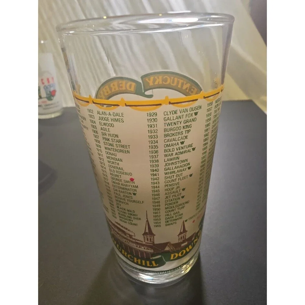 Kentucky Derby 1981 107th Running Mint Julep Glass Churchill Downs Vintage